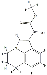 (5,6-dihydro-4H-pyrrolo[3,2,1-ij]quinolin-1-yl)-oxo-acetic acid Methyl ester, (5,6-dihydro-4H-pyrrolo[3,2,1-ij]quinolin-1-yl)-oxoacetic acid Methyl ester Structure