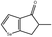 4H-Cyclopenta[b]selenophen-4-one,5,6-dihydro-5-methyl-(9CI) Structure