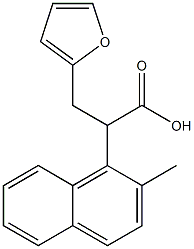 α-(2-Methyl-1-naphtyl)-2-furanpropionic acid Structure