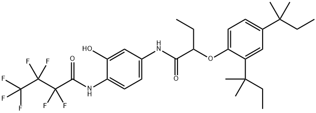 2-FLUOROBUTADIENE-5-(2-(2,4-DI-TERT-AMYLPHENOXY)BUTANAMIDE Structure