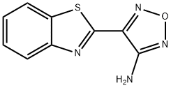 1,2,5-Oxadiazol-3-amine,4-(2-benzothiazolyl)-(9CI) Structure