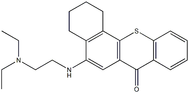 2-(beta-diethylaminoethylamino)-3,4-cyclohexenothiaxanthone Structure