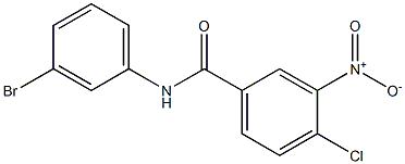 N-(3-bromophenyl)-4-chloro-3-nitrobenzamide Structure