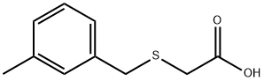 (3-METHYLBENZYL)THIO]ACETIC ACID Structure