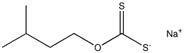 Dithiocarbonic acid O-(3-methylbutyl)S-sodium salt Structure