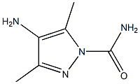1H-Pyrazole-1-carboxamide,4-amino-3,5-dimethyl-(9CI) 구조식 이미지