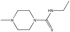 1-Piperazinecarbothioamide,N-ethyl-4-methyl-(9CI) Structure