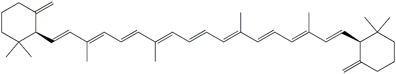 (6S,6'S)-5,5',18,18'-Tetradehydro-5,5',6,6'-tetrahydro-β,β-carotene Structure