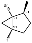 Bicyclo[3.1.0]hexane, 1-bromo-2-methyl-, (1-alpha-,2-ba-,5-alpha-)- (9CI) 구조식 이미지
