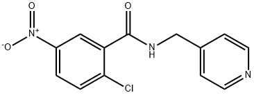 2-chloro-5-nitro-N-(pyridin-4-ylmethyl)benzamide 구조식 이미지