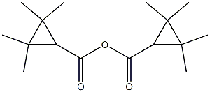 Bis(2,2,3,3-tetramethyl-1-cyclopropanecarboxylic)anhydride Structure