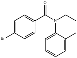 4-bromo-N-ethyl-N-(2-methylphenyl)benzamide 구조식 이미지