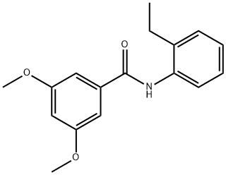 N-(2-ethylphenyl)-3,5-dimethoxybenzamide 구조식 이미지