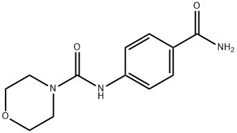 4-모르폴린카르복사미드,N-[4-(아미노카르보닐)페닐]-(9CI) 구조식 이미지