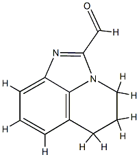 4H-Imidazo[4,5,1-ij]quinoline-2-carboxaldehyde,5,6-dihydro-(9CI) 구조식 이미지