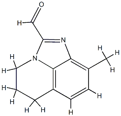 4H-Imidazo[4,5,1-ij]quinoline-2-carboxaldehyde,5,6-dihydro-9-methyl-(9CI) Structure