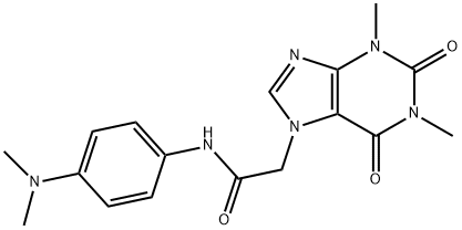 N-[4-(dimethylamino)phenyl]-2-(1,3-dimethyl-2,6-dioxo-1,2,3,6-tetrahydro-7H-purin-7-yl)acetamide Structure