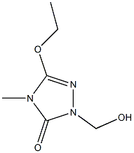 3H-1,2,4-Triazol-3-one,5-ethoxy-2,4-dihydro-2-(hydroxymethyl)-4-methyl-(9CI) 구조식 이미지