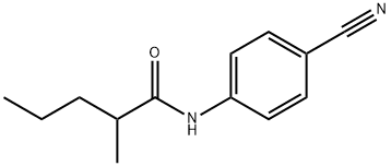 N-(4-cyanophenyl)-2-methylpentanamide Structure