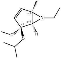 6-Azabicyclo[3.1.0]hex-2-ene,6-ethyl-4-methoxy-1-methyl-4-(1-methylethoxy)-,(1R,4S,5R)-rel-(9CI) Structure