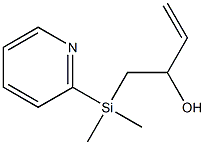 3-Buten-2-ol,1-(dimethyl-2-pyridinylsilyl)-(9CI) Structure