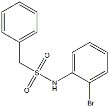 N-(2-bromophenyl)-1-phenylmethanesulfonamide Structure