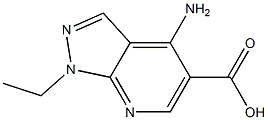 1H-Pyrazolo[3,4-b]pyridine-5-carboxylicacid,4-amino-1-ethyl-(9CI) 구조식 이미지