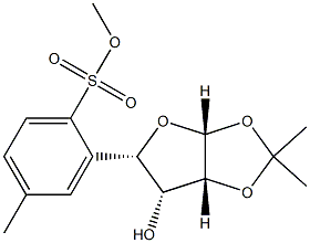 1-O,2-O-(1-Methylethylidene)-β-L-lyxofuranose 5-(4-methylbenzenesulfonate) 구조식 이미지