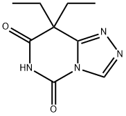 1,2,4-Triazolo[4,3-c]pyrimidine-5,7(6H,8H)-dione,8,8-diethyl-(9CI) Structure