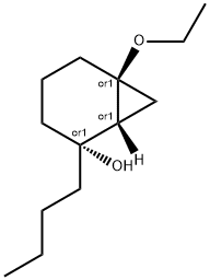 Bicyclo[4.1.0]heptan-2-ol, 2-butyl-6-ethoxy-, (1R,2R,6S)-rel- (9CI) Structure