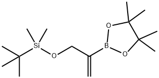 tert-butyldimethyl((2-(4,4,5,5-tetramethyl-1,3,2-dioxaborolan-2-yl)allyl)oxy)silane(WXC09718) 구조식 이미지