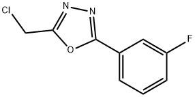 2-(хлорметил)-5-(3-фторфенил)-1,3,4-оксадиазол (СОЛИ: СВОБОДНЫЕ) структурированное изображение