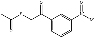 2-ACETYLTHIO-3'-NITROACETOPHENONE  97 Structure