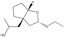 3aH-Cyclopenta[b]furan-3a-ethanol,2-ethoxyhexahydro-alpha-methyl-,(2R,3aS,6aR)-rel-(9CI) Structure