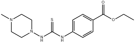 ethyl 4-({[(4-methyl-1-piperazinyl)amino]carbothioyl}amino)benzoate Structure