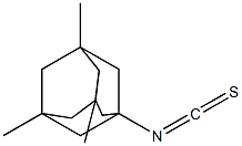 Tricyclo[3.3.1.13,7]decane, 1-isothiocyanato-3,5,7-trimethyl- (9CI) Structure