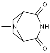 3,8-Diazabicyclo[3.2.1]octane-2,4-dione,8-methyl-(9CI) Structure