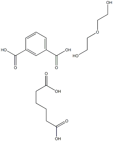 1,3-Benzenedicarboxylic acid, polymer with hexanedioic acid and 2,2-oxybisethanol Structure