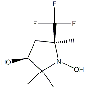 3-Pyrrolidinol, 1-hydroxy-2,2,5-trimethyl-5-(trifluoromethyl)-, (3R,5R)-rel- (9CI) 구조식 이미지