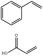 2-Propenoic acid, polymer with ethenylbenzene, ammonium salt Structure