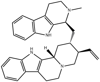 18,19-Didehydro-16-[(1S)-2,3,4,9-tetrahydro-2-methyl-1H-pyrido[3,4-b]indol-1-yl]-17-norcorynan Structure