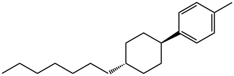 1-(trans-4-heptylcyclohexy1)-4-Methy1Benzene 구조식 이미지