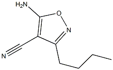 4-이속사졸카르보니트릴,5-아미노-3-부틸-(9CI) 구조식 이미지