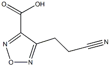 1,2,5-Oxadiazole-3-carboxylicacid,4-(2-cyanoethyl)-(9CI) Structure