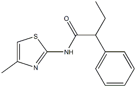 N-(4-methyl-1,3-thiazol-2-yl)-2-phenylbutanamide Structure