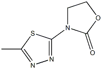 3-(5-methyl-1,3,4-thiadiazol-2-yl)-1,3-oxazolidin-2-one Structure