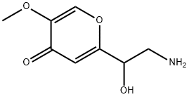 4H-Pyran-4-one,2-(2-amino-1-hydroxyethyl)-5-methoxy-(9CI) Structure