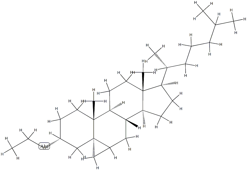 (5R)-3',6-Dihydro-3α-ethoxycyclopropa[5,6]cholestane 구조식 이미지