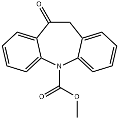 10,11-Dihydro-10-oxo-5H-dibenzo[b,f]azepine-5-carboxylicacidMethylester Structure