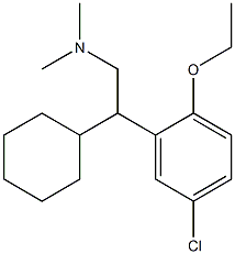 5-Chloro-β-cyclohexyl-2-ethoxy-N,N-dimethylbenzeneethanamine Structure